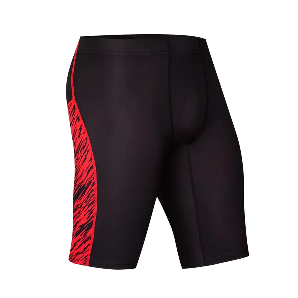 2 Color Stripe and Accent Compression Shorts