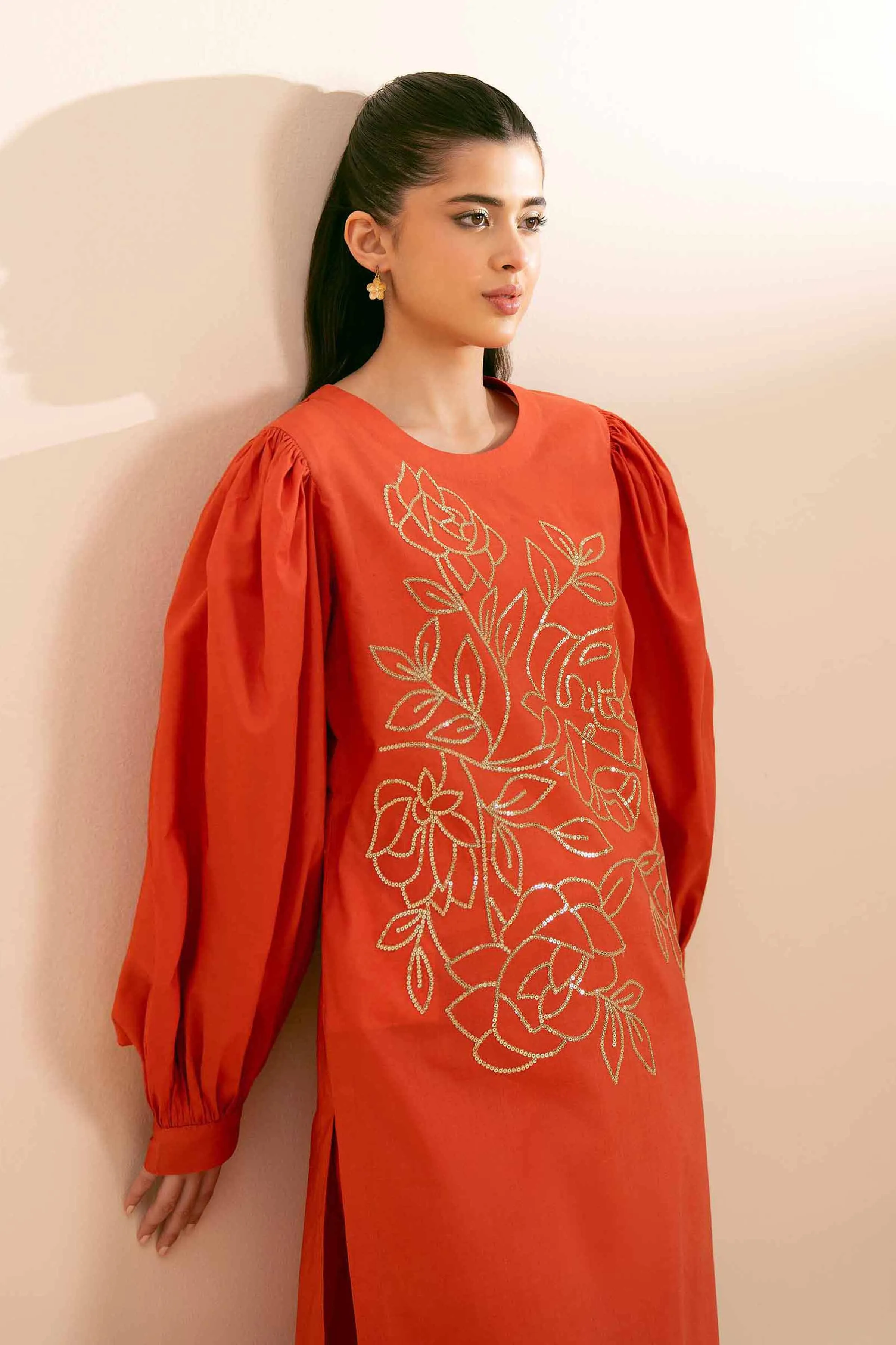 2 Piece - Dyed Embroidered Suit - 42401734