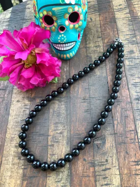 20" Onyx Bead Necklace