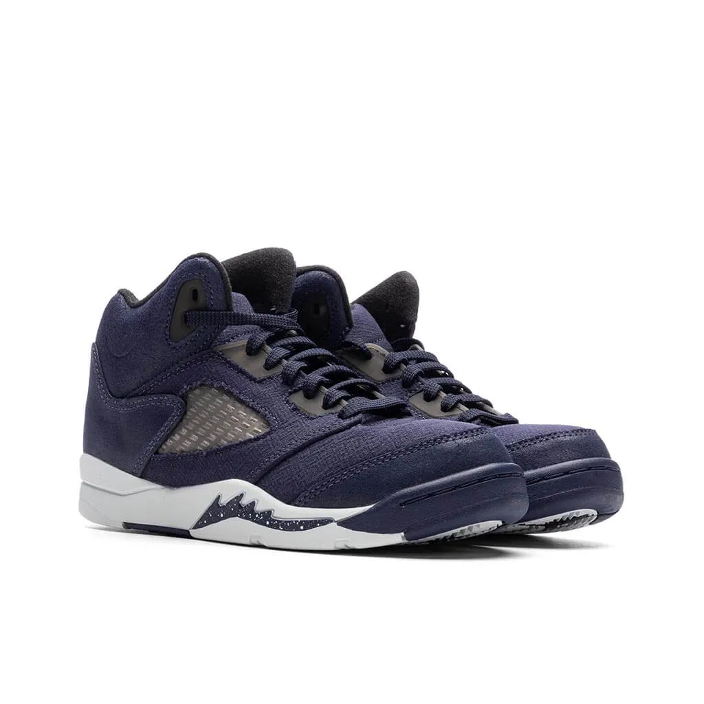 Air Jordan 5 Retro SE (PS) - Midnight Navy/Black/Football Grey