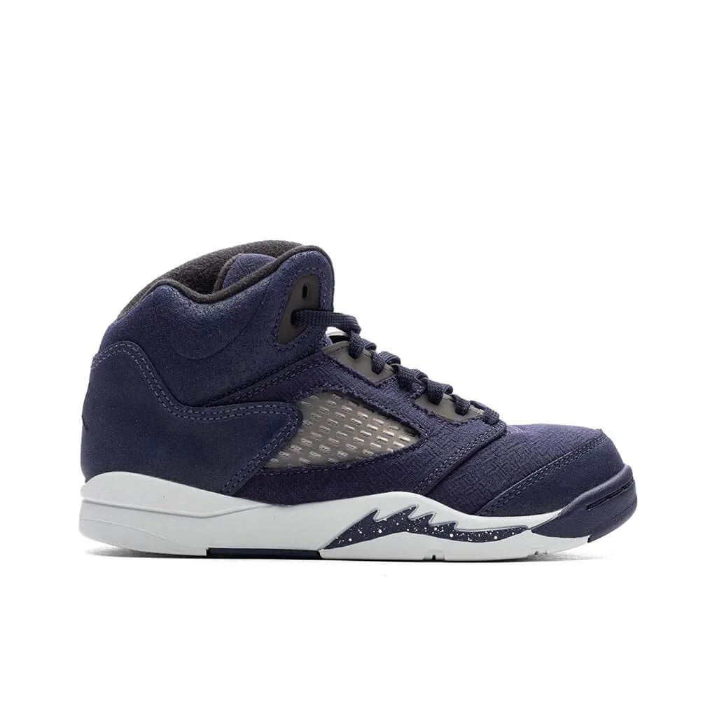 Air Jordan 5 Retro SE (PS) - Midnight Navy/Black/Football Grey