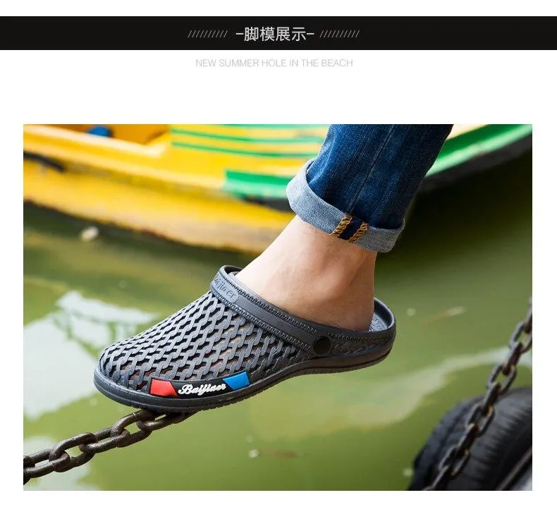 Antiskid Beach Summer Water Slip-On Croc Sandals for Men and Women