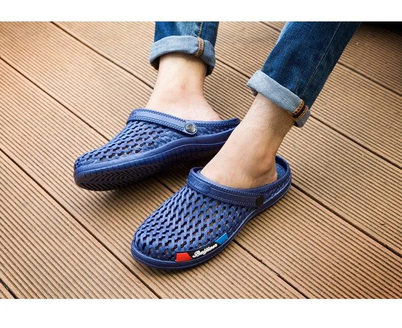 Antiskid Beach Summer Water Slip-On Croc Sandals for Men and Women