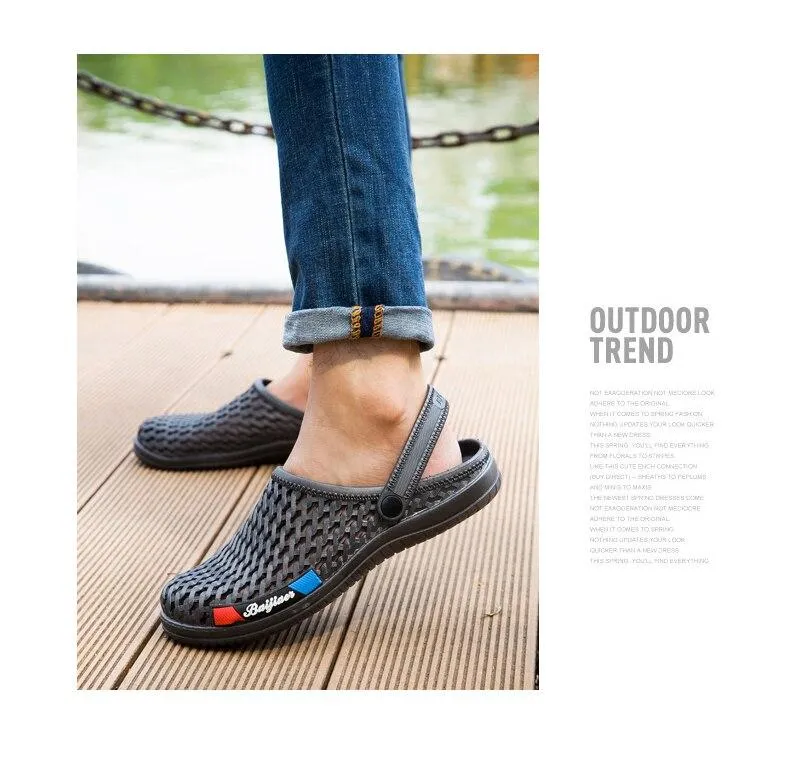 Antiskid Beach Summer Water Slip-On Croc Sandals for Men and Women