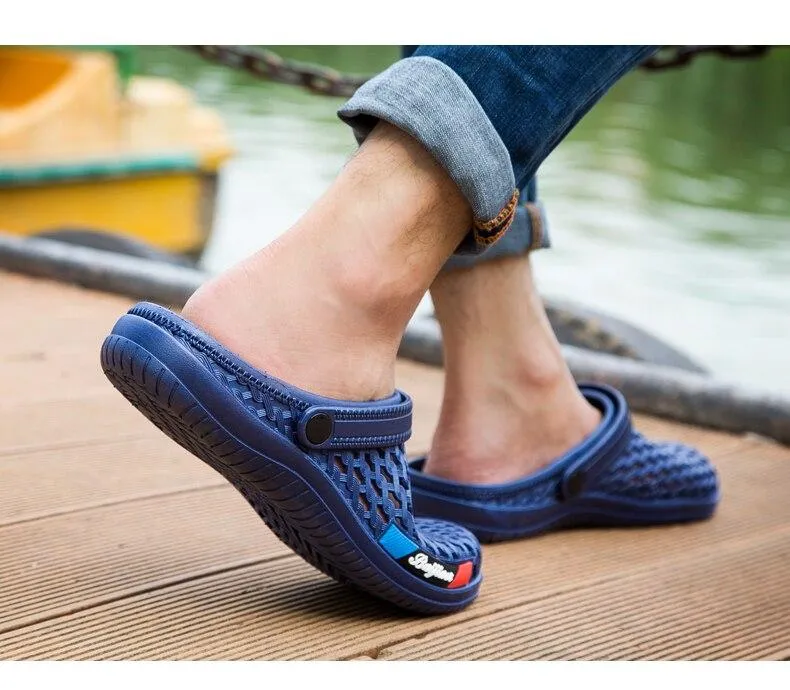 Antiskid Beach Summer Water Slip-On Croc Sandals for Men and Women