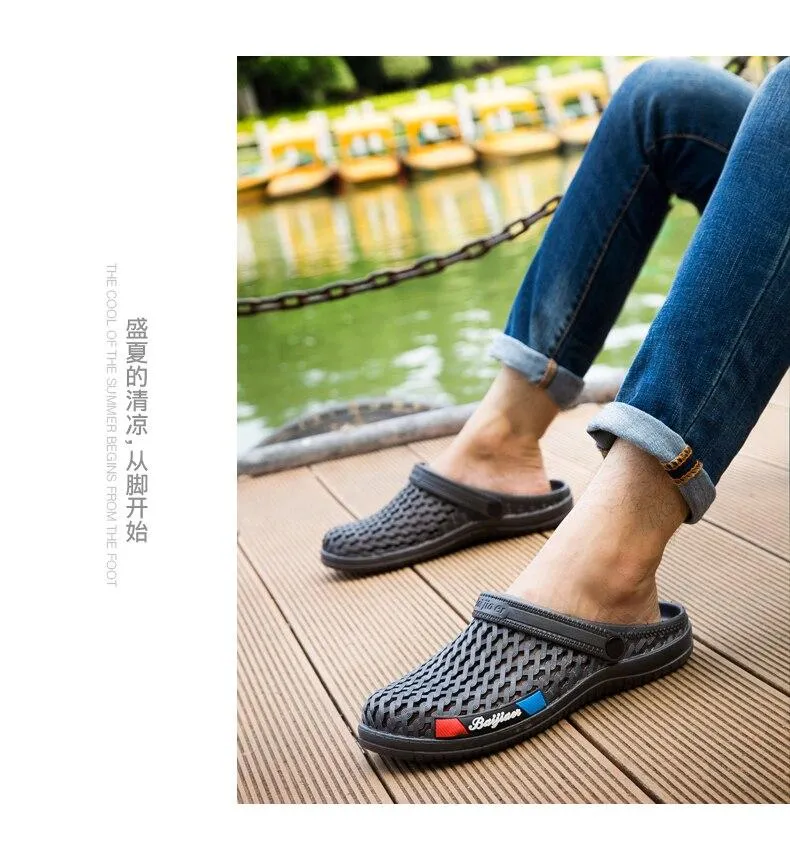 Antiskid Beach Summer Water Slip-On Croc Sandals for Men and Women