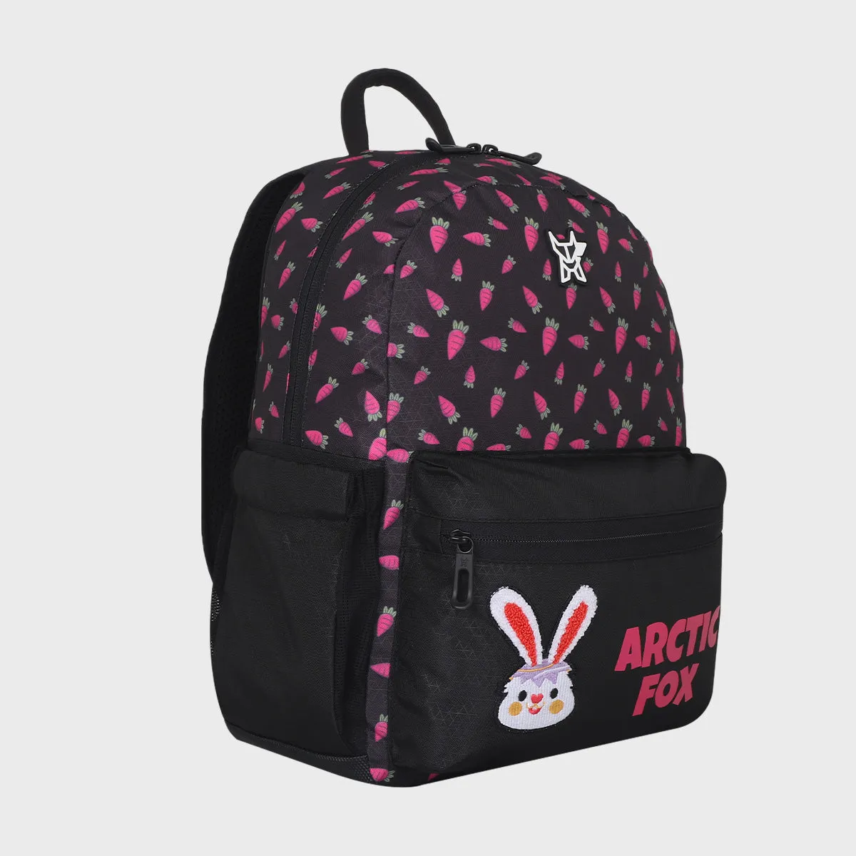 Arctic Fox Bunny Pink School Backpack for Boys and Girls