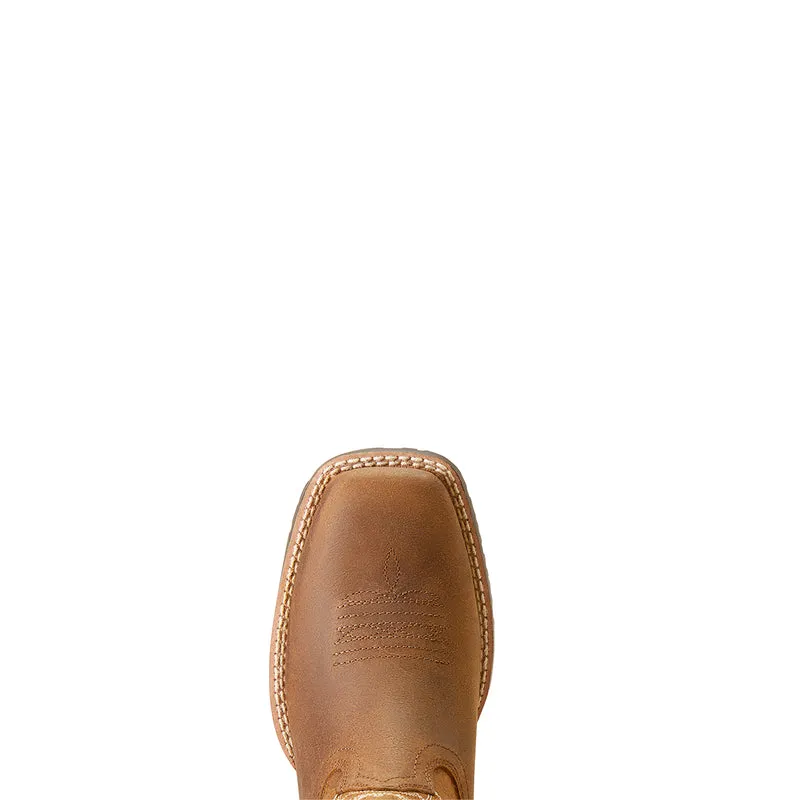 'Ariat' Youth 8.5 Hybrid Rancher Western Square Toe - Distressed Tan