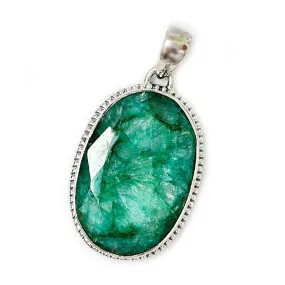 Arjun Emerald Quartz Boho Pendant