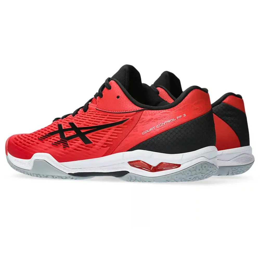 ASICS Men's Court Control FF 3 Badminton Shoe (Classic Red/Black)