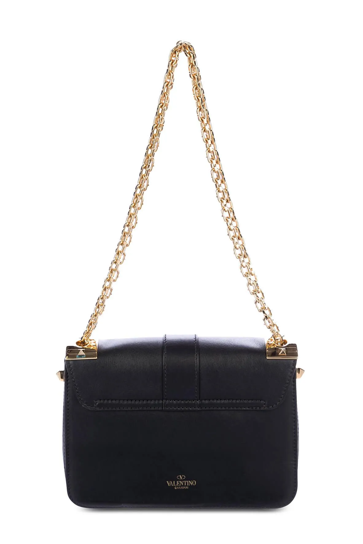 B-Rockstud Flap Bag Black