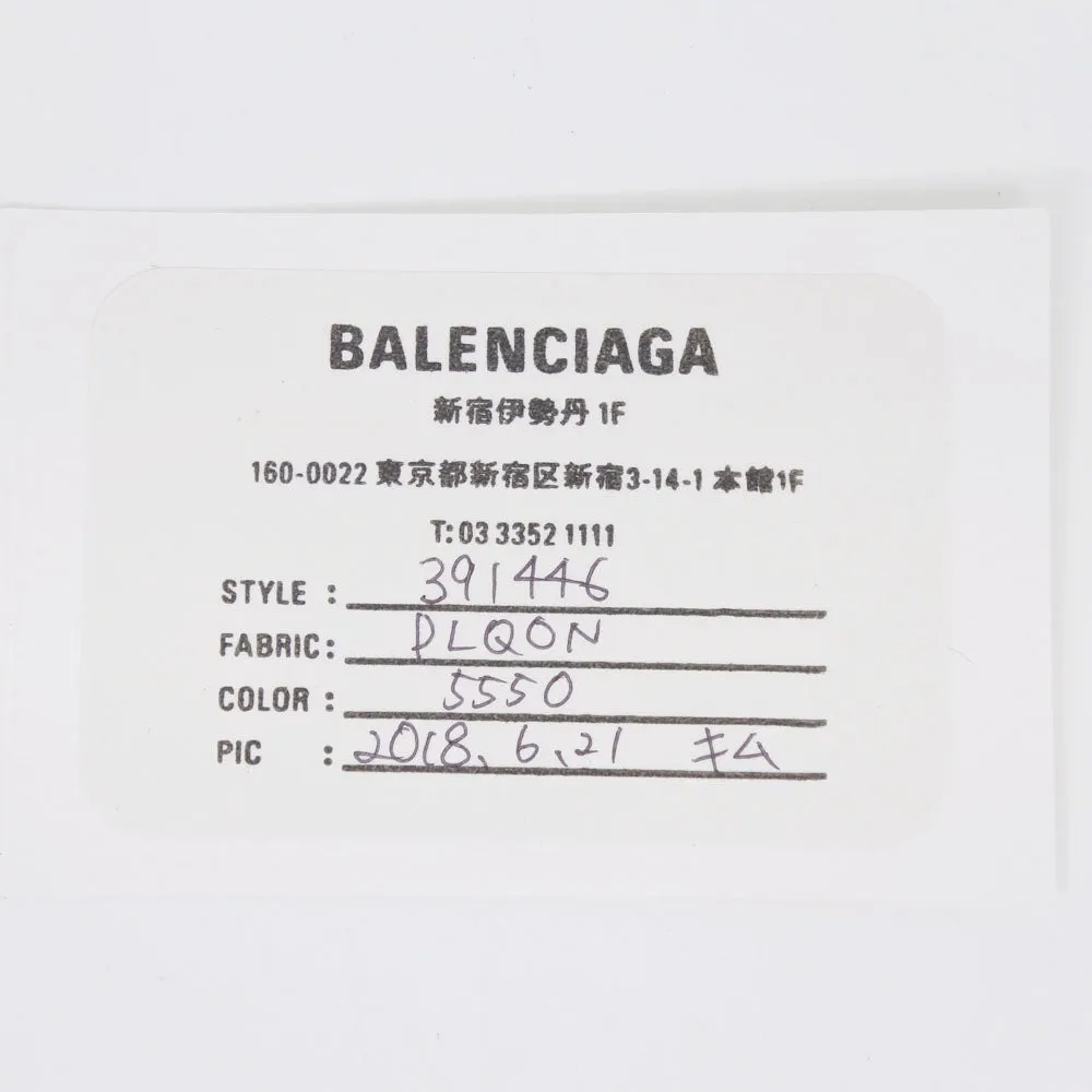 BALENCIAGA Tri-fold wallet 391446 leather pink Paper mini Women Used Authentic