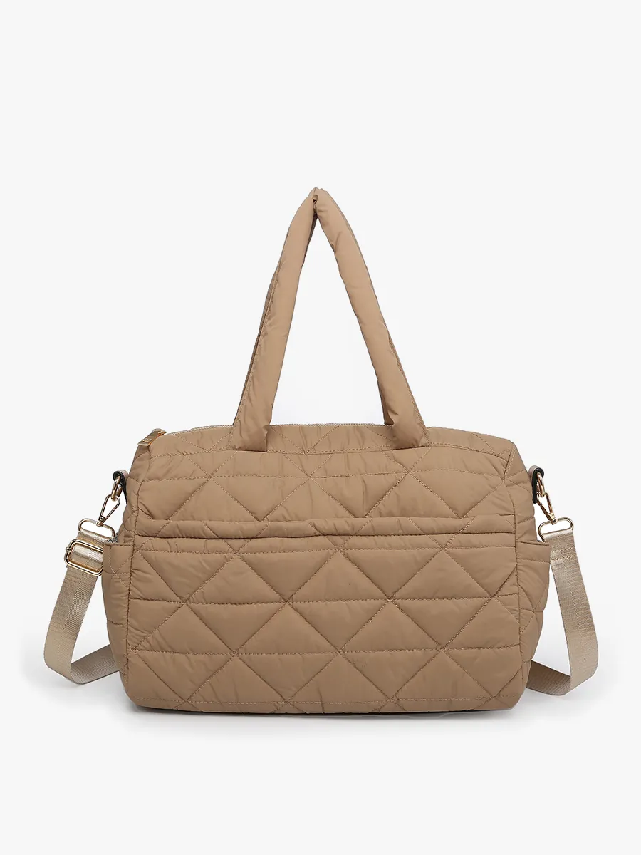 Billie Vegan Quilted Satchel