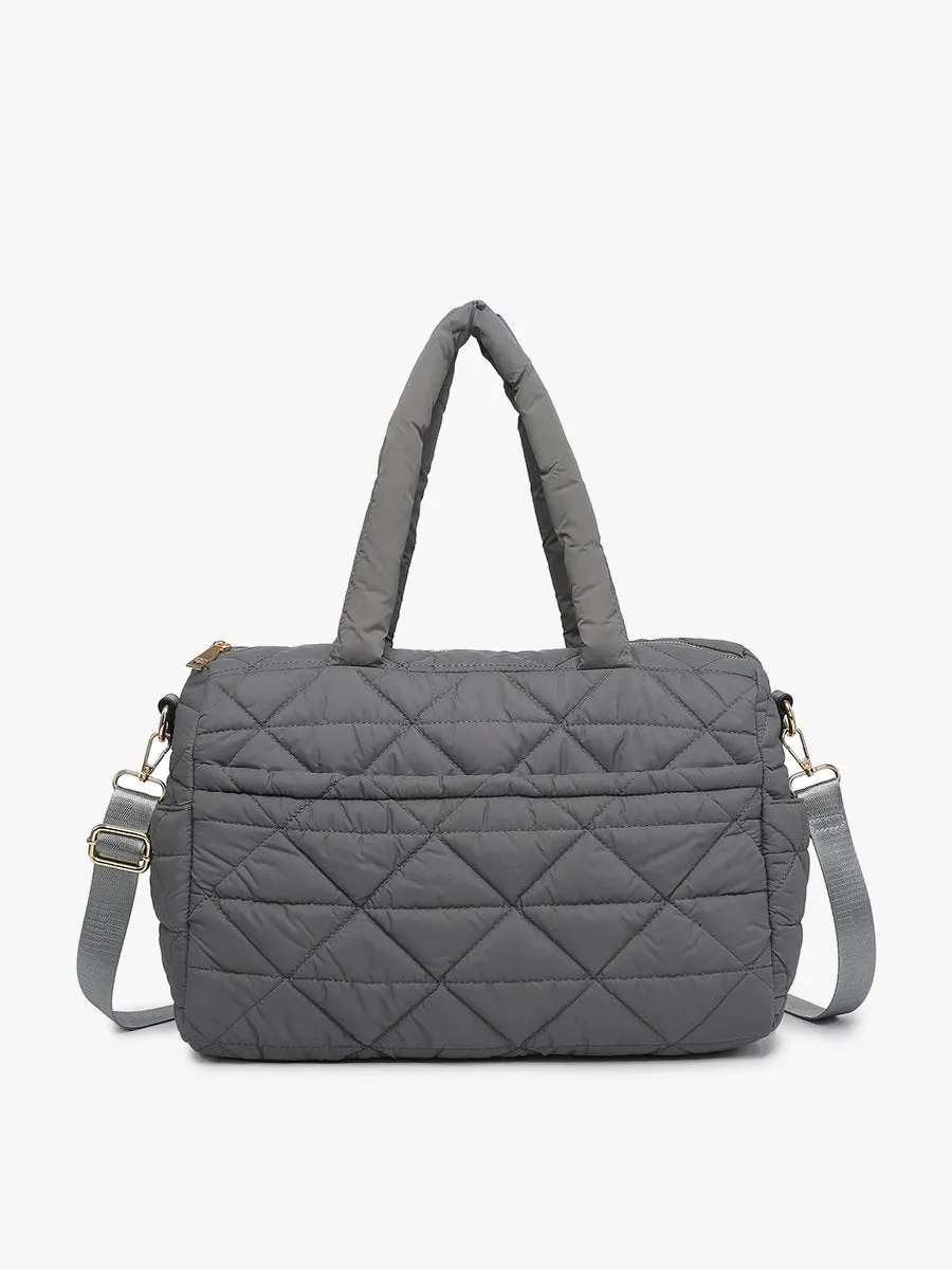 Billie Vegan Quilted Satchel