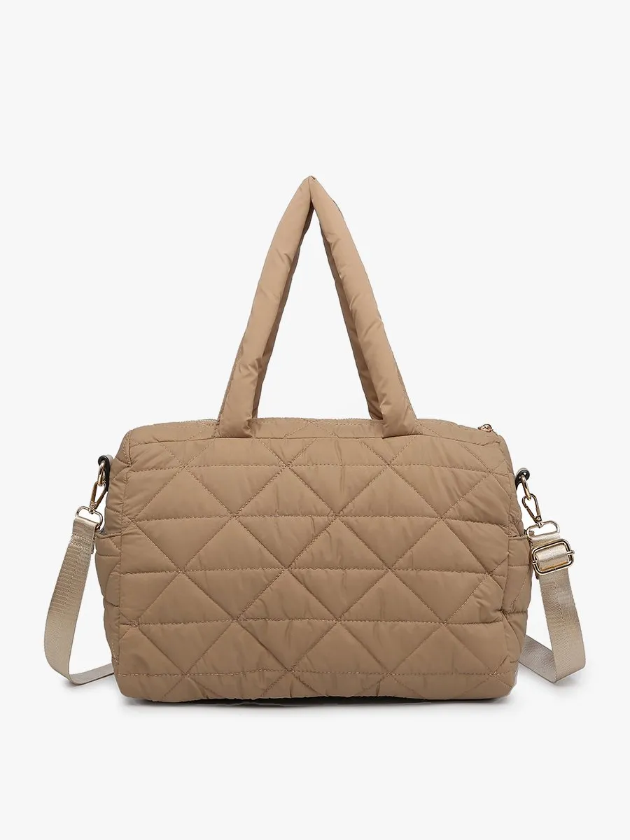 Billie Vegan Quilted Satchel