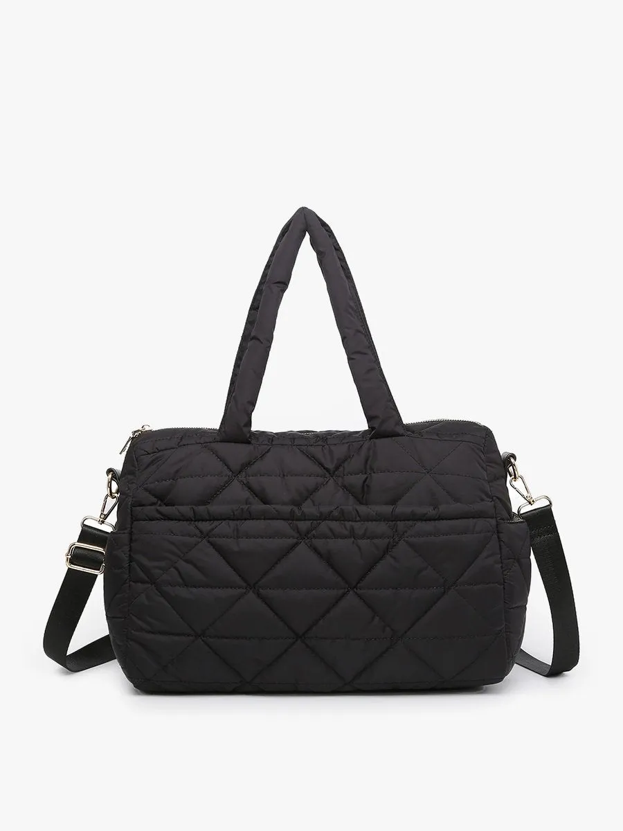 Billie Vegan Quilted Satchel