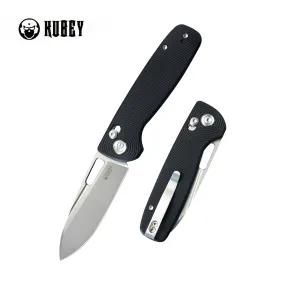 Bluff Axis lock Everyday Carry Folding Knife Black G10 Handle Sandblast 14C28N KU248D