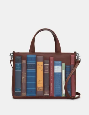 Bookworm Brown Leather Multiway Grab Bag