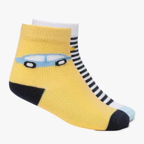 Boys Ankle Length Printed Socks