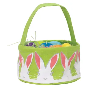 Bunny Ears Canvas Easter Basket