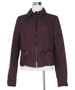 Burberry Purple Quilted Jacket sz 10