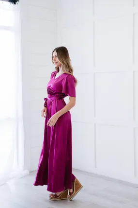 Chandra Dress in Magenta