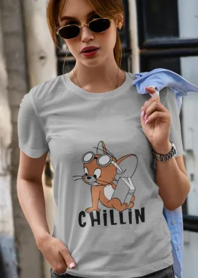 CHILLIN Women Half Sleeve T-Shirt