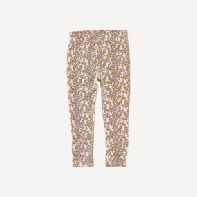 classic cuffed legging | pink ditsy floral | lenzing modal