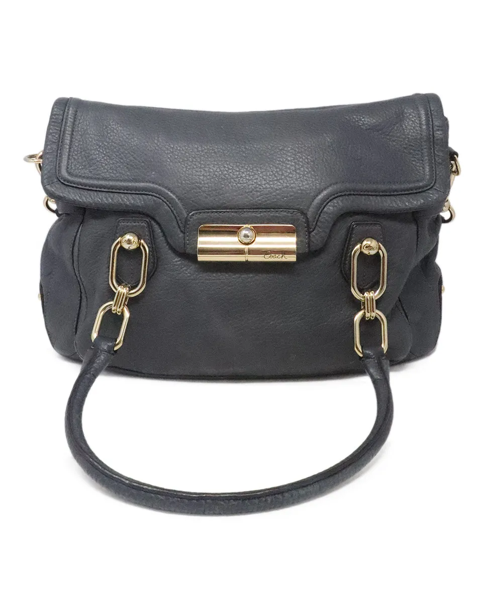 Coach Grey Leather Shoulder Bag