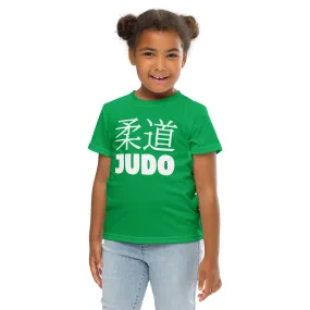 Comfortable Mobility: Girl's Short Sleeve Classic Judo Rash Guard - Jade