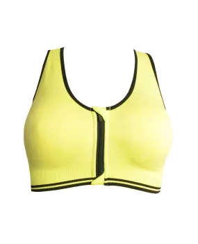 Crayon Zipper Front Sports Bra