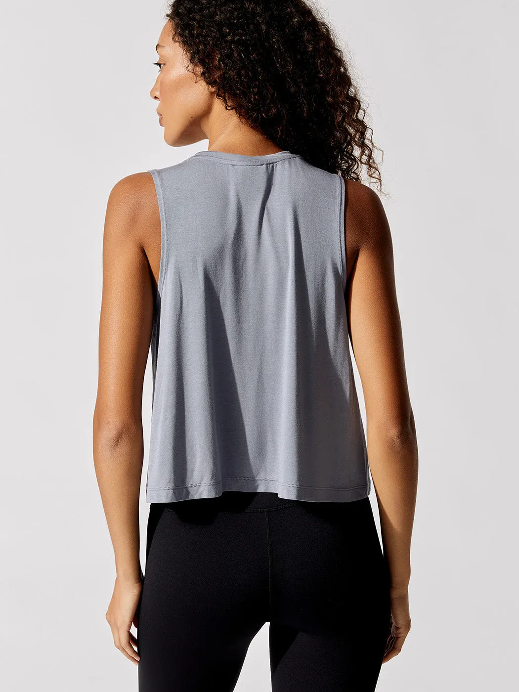 Crop Tank 2.0 - Steel Blue