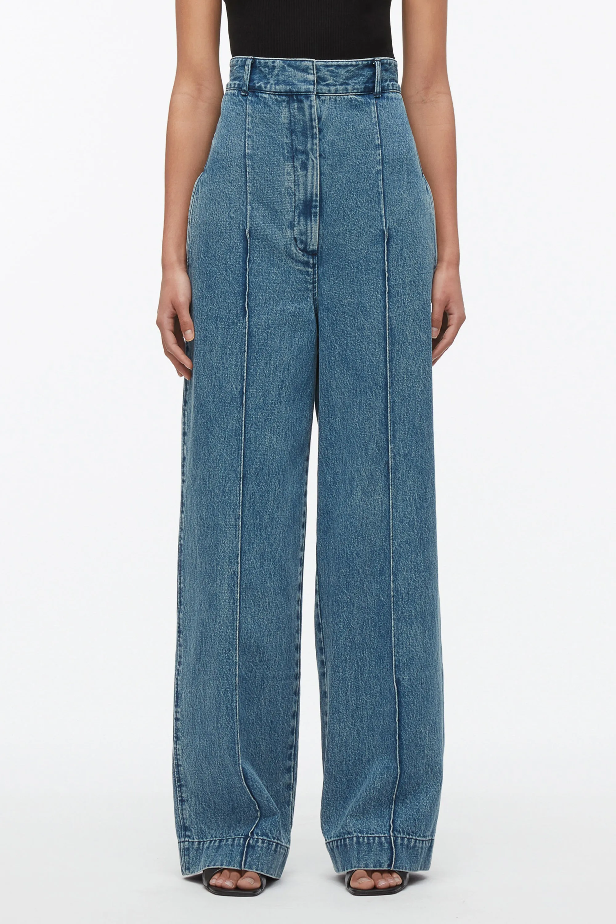 Denim Extreme High Waisted Trouser