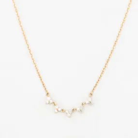 Diamond Cluster Chain Necklace