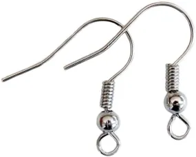 Earwire, 20mm w/ball & spring SC 10 pr