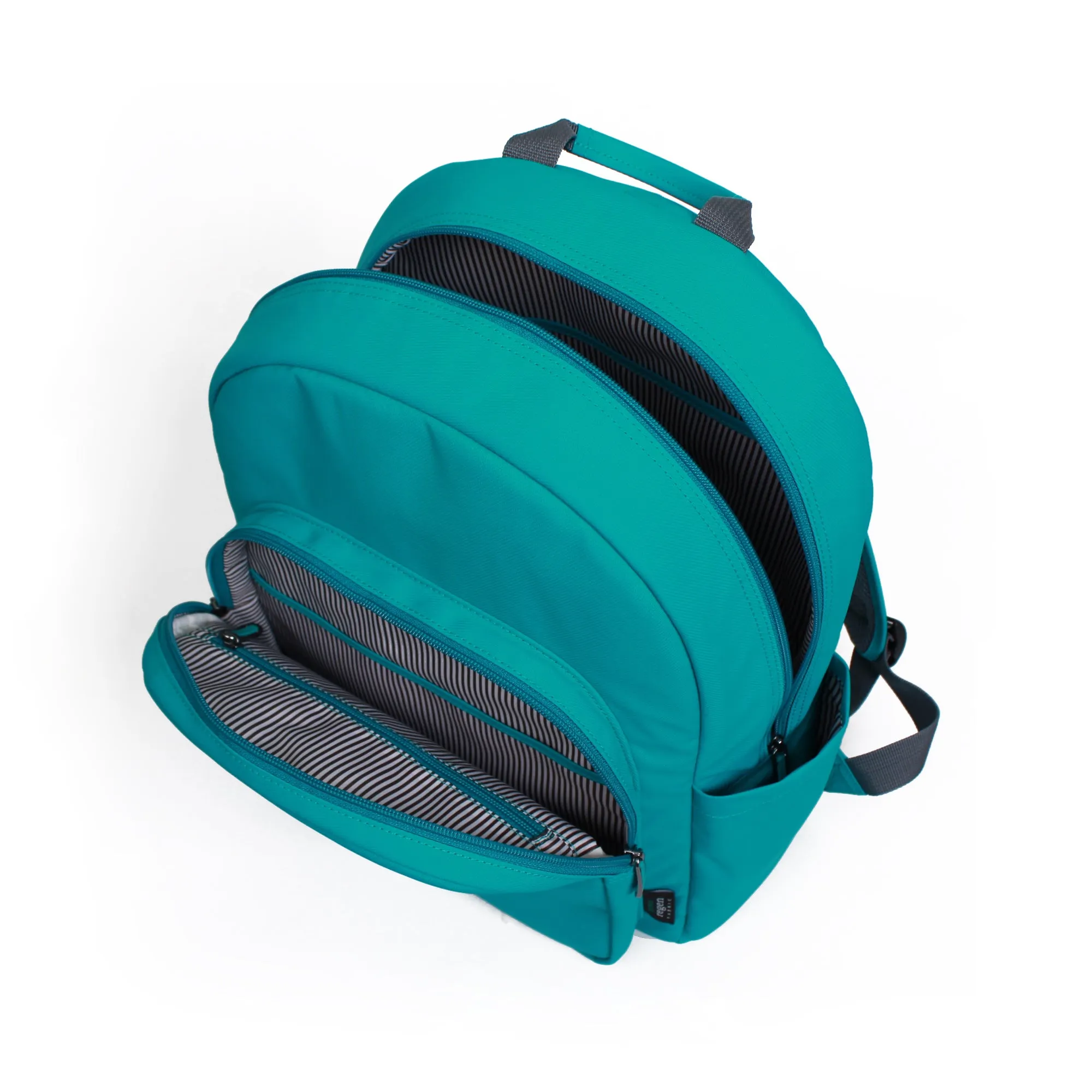 eco blue green backpack (kids)