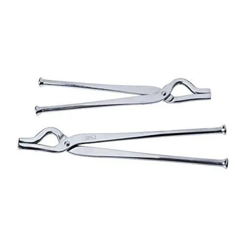 Embassy (Toral by Embassy) Stainless Steel Pakkad, 2-Pieces, Small (23 cms) and Big (27 cms)