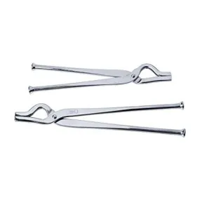 Embassy (Toral by Embassy) Stainless Steel Pakkad, 2-Pieces, Small (23 cms) and Big (27 cms)