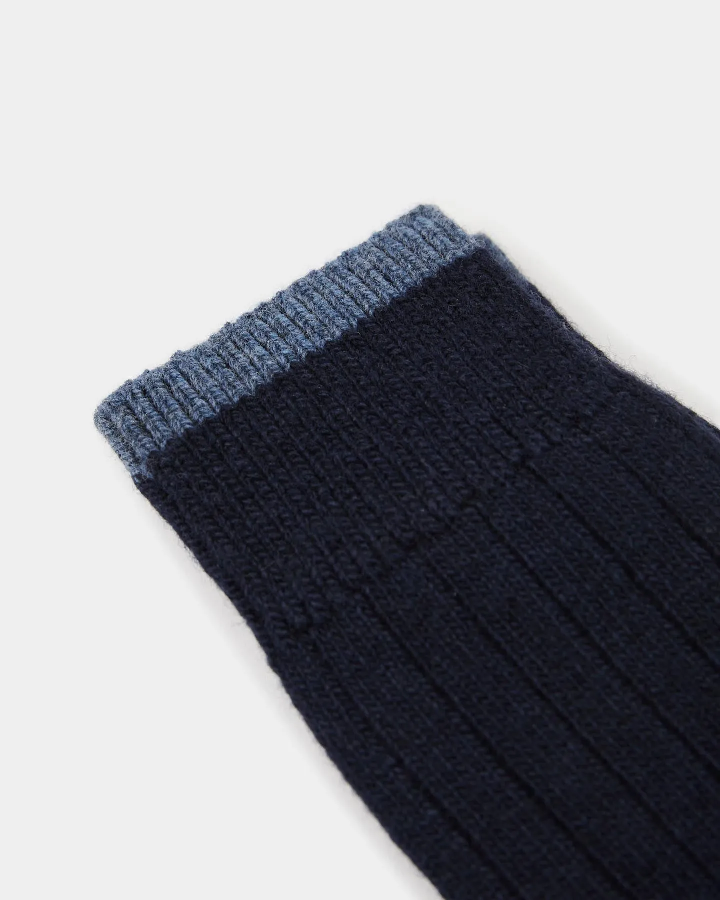 Glenn Wide Rib Long Socks