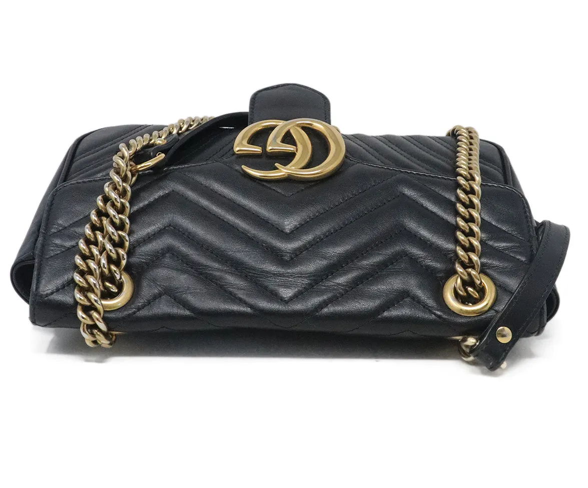 Gucci Black Quilted Leather Shoulder Bag