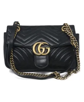 Gucci Black Quilted Leather Shoulder Bag