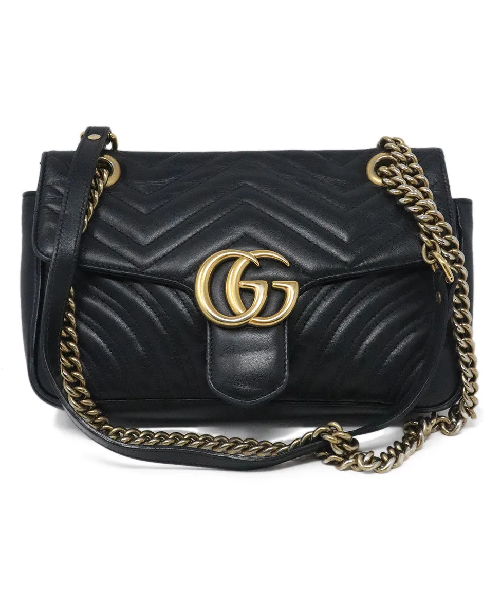 Gucci Black Quilted Leather Shoulder Bag