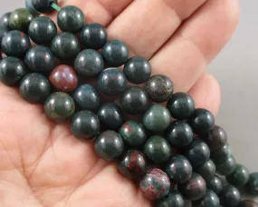 Indian Bloodstone Beads Round (Various Sizes)