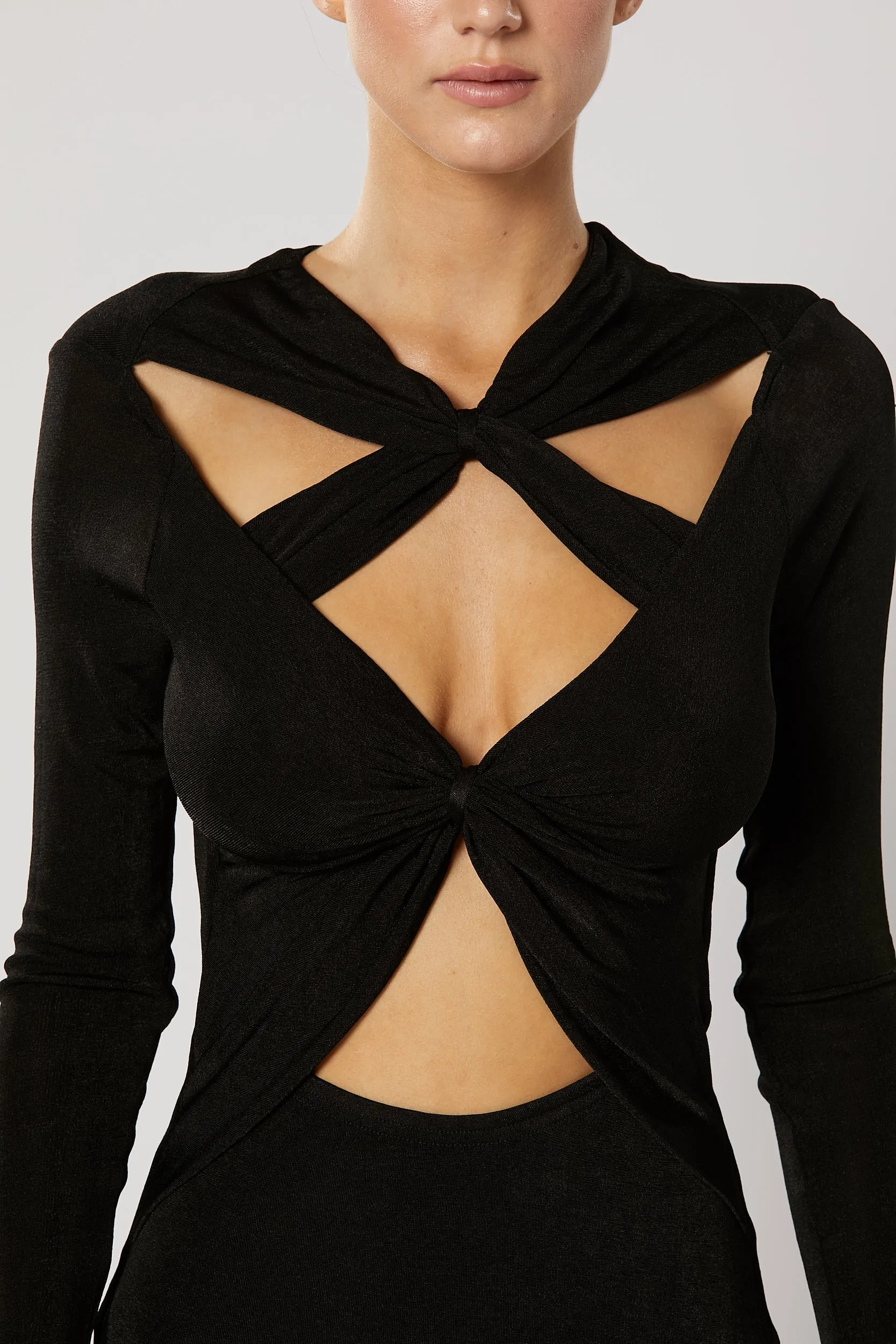 Ithaca Cut Out Dress - Black