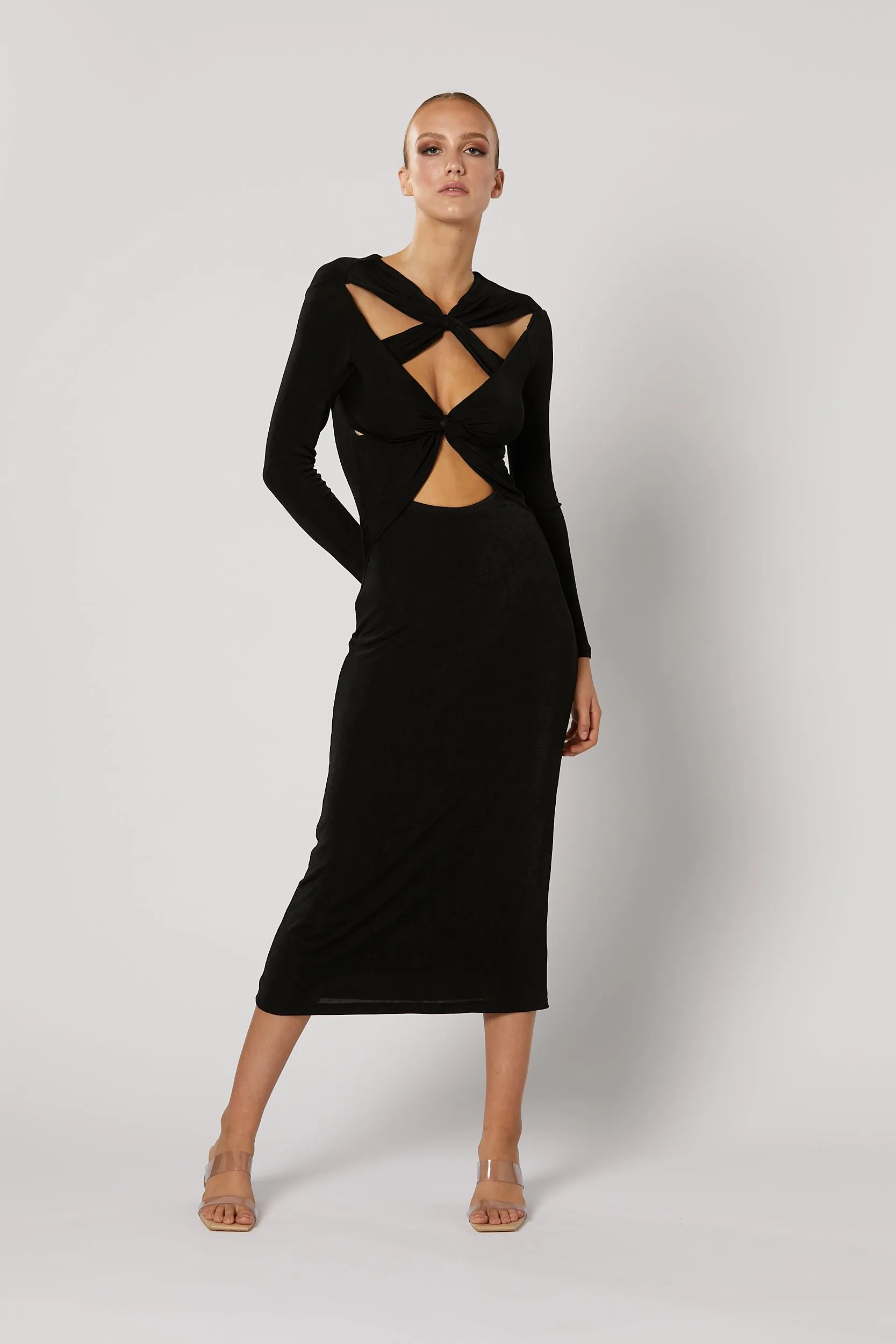 Ithaca Cut Out Dress - Black