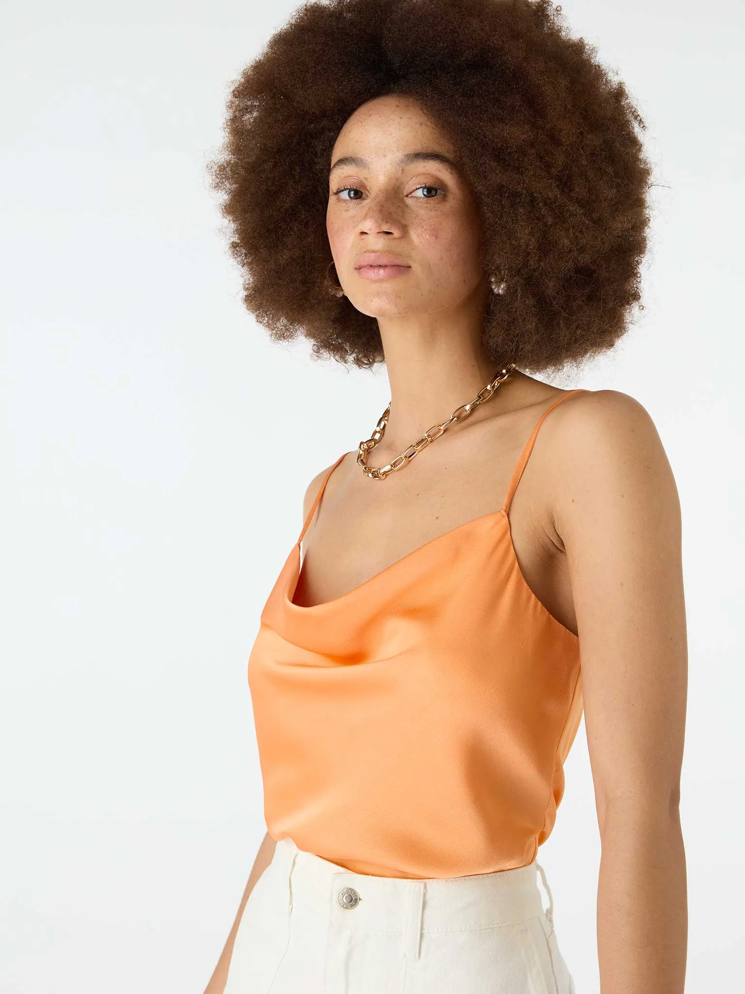 Kelly Cami Top in Rust Orange