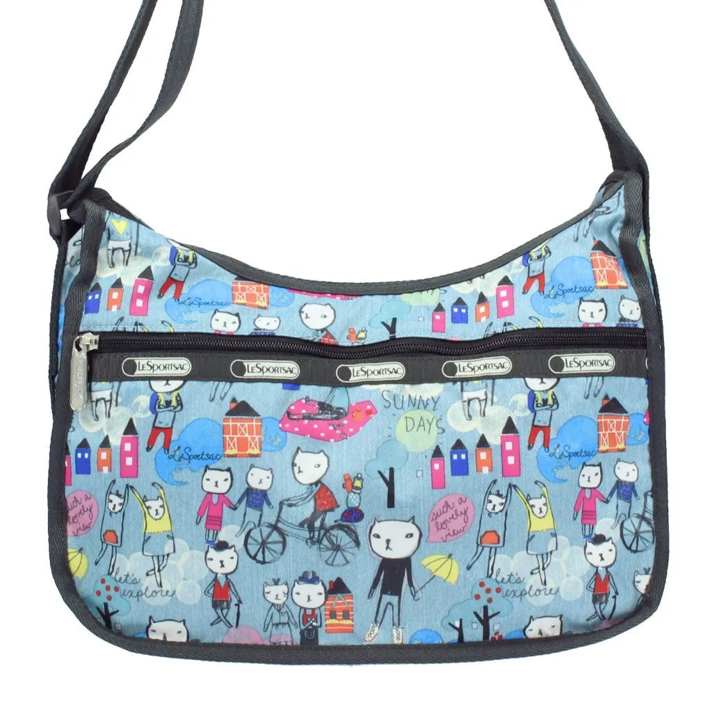 LeSportsac Printed Hiking Day Hobo Crossbody Bag