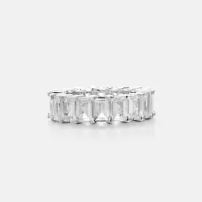 Lev Baguette Cut Gold Vermeil Eternity Ring