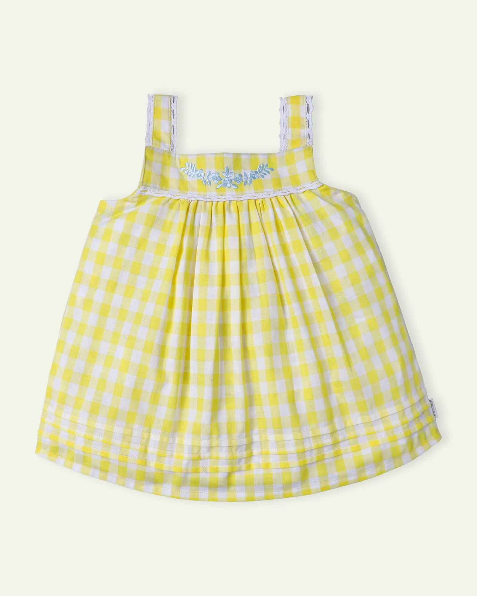 Lime Yellow Checkered Top