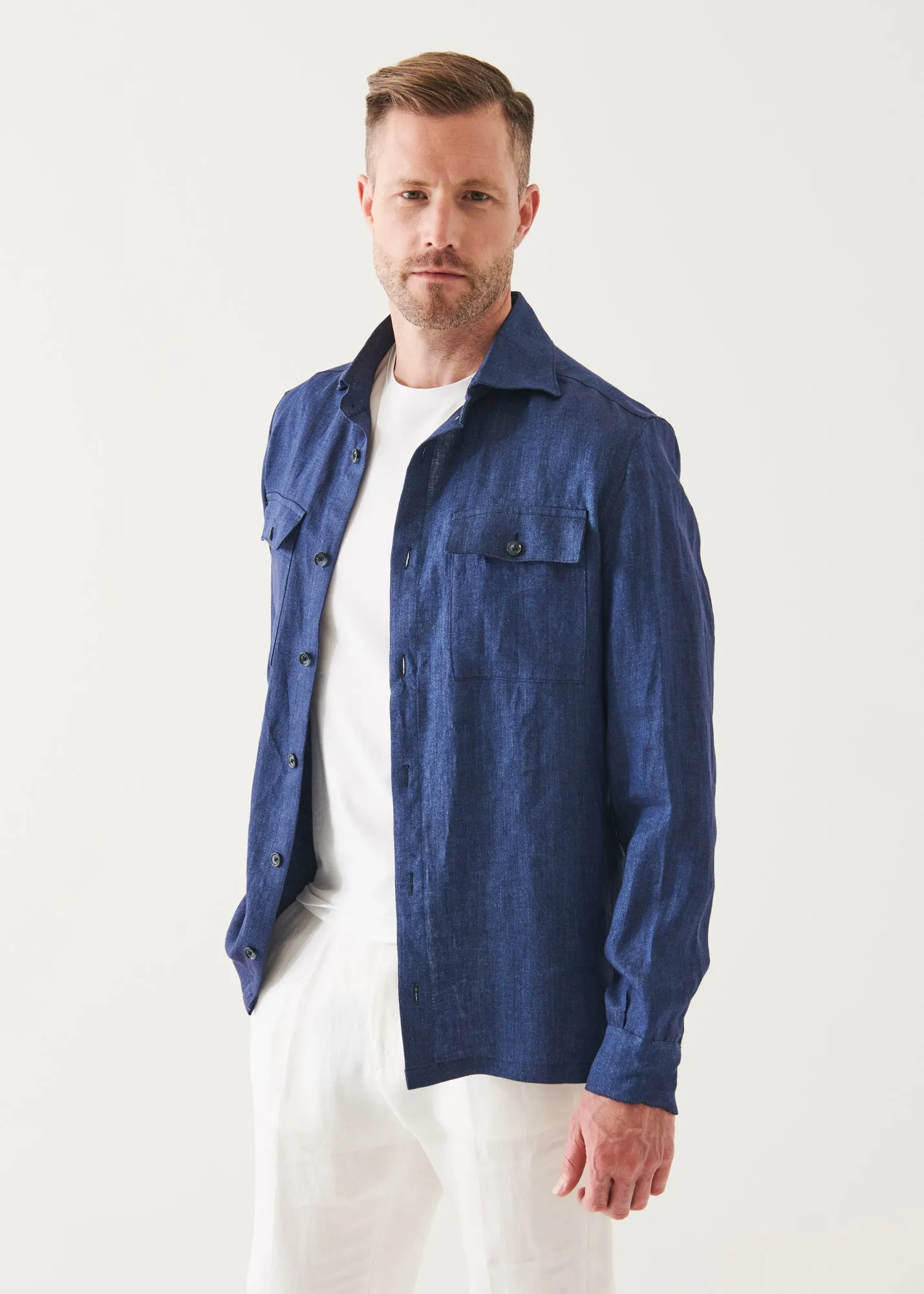 LINEN SHIRT JACKET